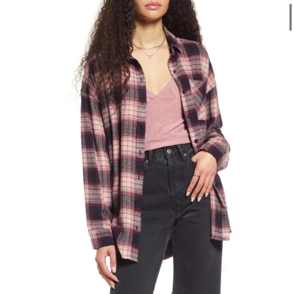 Nordstrom BP Boyfriend Plaid Shirt